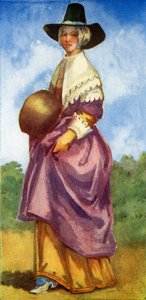 Costume de femme sous le règne des Cromwell (1649-1660) - Dion Clayton Calthrop